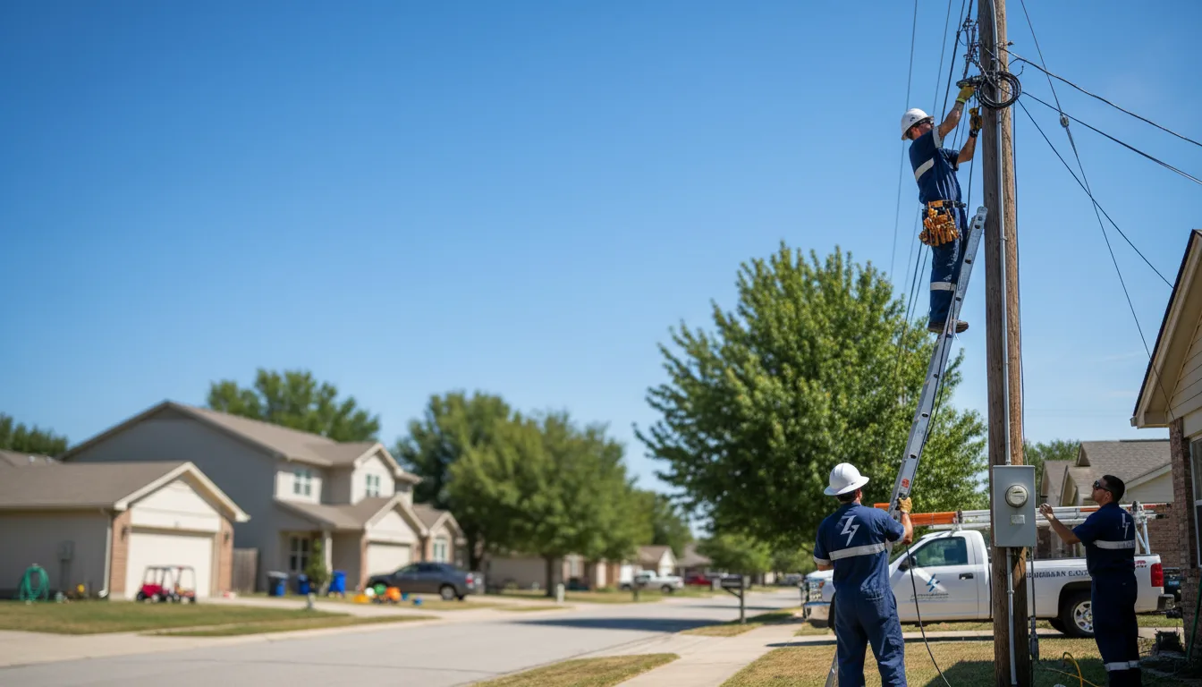 Residential electrician providing installation services in Abilene, TX